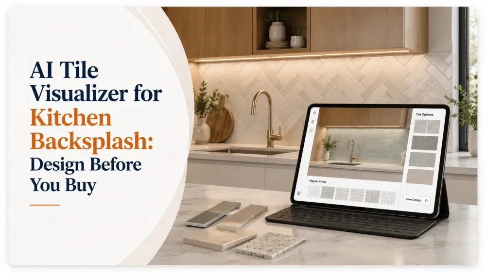 Ai Tile Visualizer för kök Backsplash: Designa innan du köper