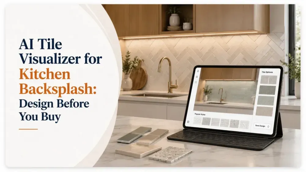 Ai Tile Visualizer för kök Backsplash: Designa innan du köper